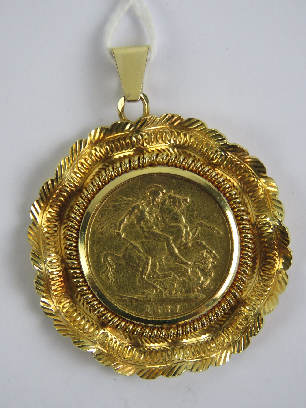 A 22ct gold Victoria 1887 full sovereign - Image 2 of 2