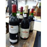 SIX BOTTLES OF VARIOUS RED WINE, LOUIS JADOT 1993, MOULIN RIGAUD 1993, CHATEAU FREYDEFOND 1994,