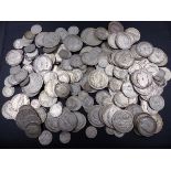 COINS. A COLLECTION OF EDWARD VII. SILVER HALF CROWNS, FLORINS, SHILLINGS, SIXPENCES, ETC. (QTY)