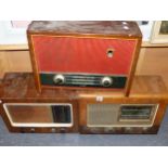 AN EKCO RADIO, A PYE RADIO AND A MURPHY RADIO. (3)