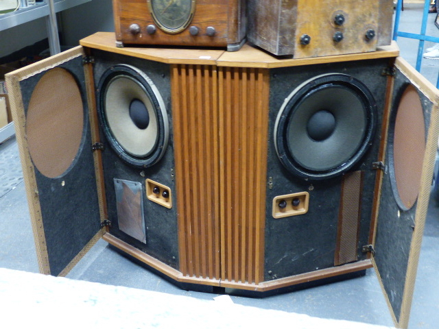 A LARGE PAIR OF TANNOY SPEAKERS. - Image 6 of 16