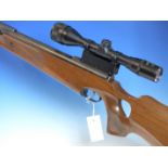 WEINRAUCH HW85K AIR RIFLE SERIAL 0.22 SERIAL No.108423 WITH AS1 SCOPE 4 x 40.