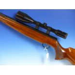 WEBLEY TOMAHAWK AIR RIFLE 0.22 WITH SCHMIDT BENDER 8 x 56.TELESCOPIC SIGHT