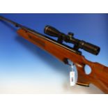 WEINRAUCH HW80K AIR RIFLE 0.25 SERIAL No.1697896 WITH HAWKE SCOPE ENDURANCE 3-9 x 42 AND CUSTOM