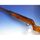 WEBLEY MK3 AIR RIFLE 0.22 SERIAL No.B2950 WITH SLIP.