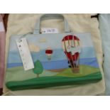 RADLEY HANDBAG, UP, UP AND AWAY SIZE 0, PICTURE GRAB BAG WITH INTERNAL AND EXTERNAL POCKETS, DUST
