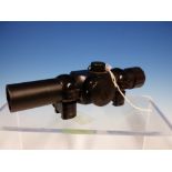 TELESCOPIC SIGHT WITH MOUNTS, NO NAME.
