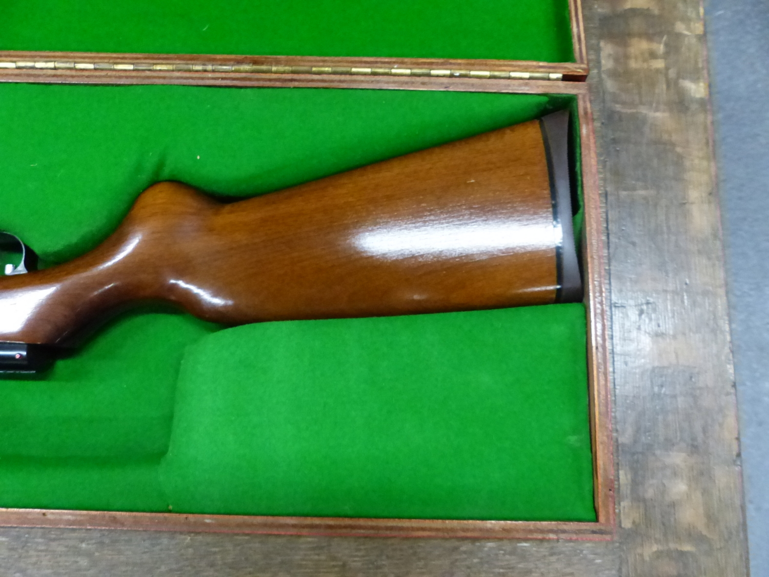 WEIHRAUCH HW35K AIR RIFLE 0.22 SERIAL No.1683149 WITH WOODEN BOX. - Image 2 of 9