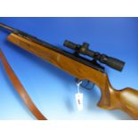 THEOBEN SCIRROCO AIR RIFLE 0.22 WITH WHITETAIL SIMMONS CLASSIC 1.5- 5 x 20 TELESCOPIC SIGHT AND