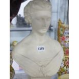 A COPELAND AND GARRETT PARIAN BUST OF PRINCESS ALEXANDRA AFTER MARY THORNEYCROFT, ART UNION OF