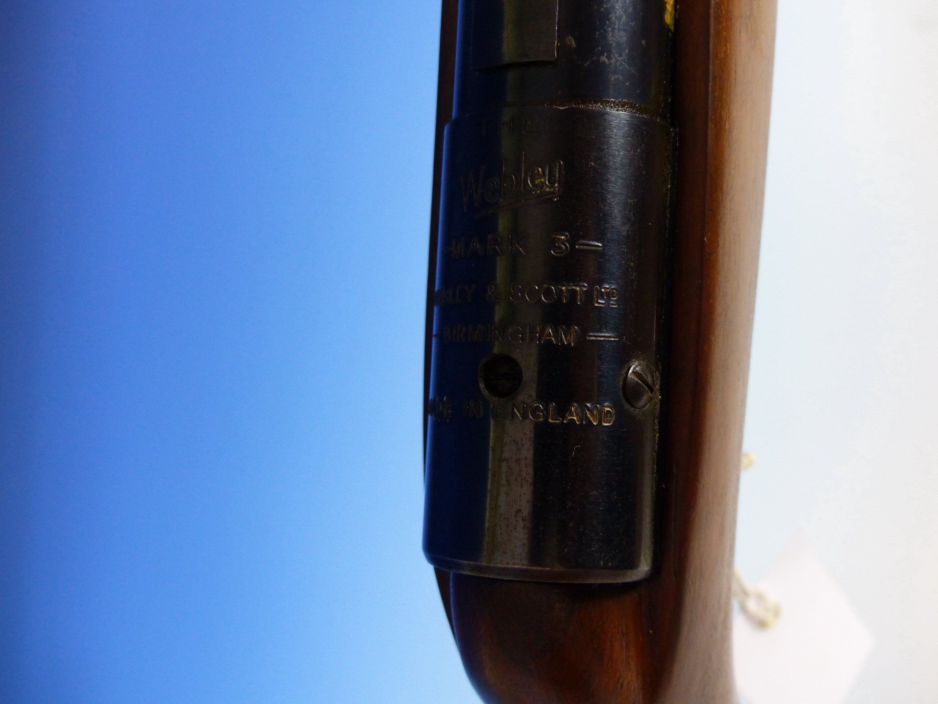 WEBLEY MK3 AIR RIFLE 0.22 SERIAL No.A4707. - Image 7 of 7