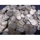 COINS. A COLLECTION OF GEO.V. PRE 1920 SILVER COINS. (QTY)