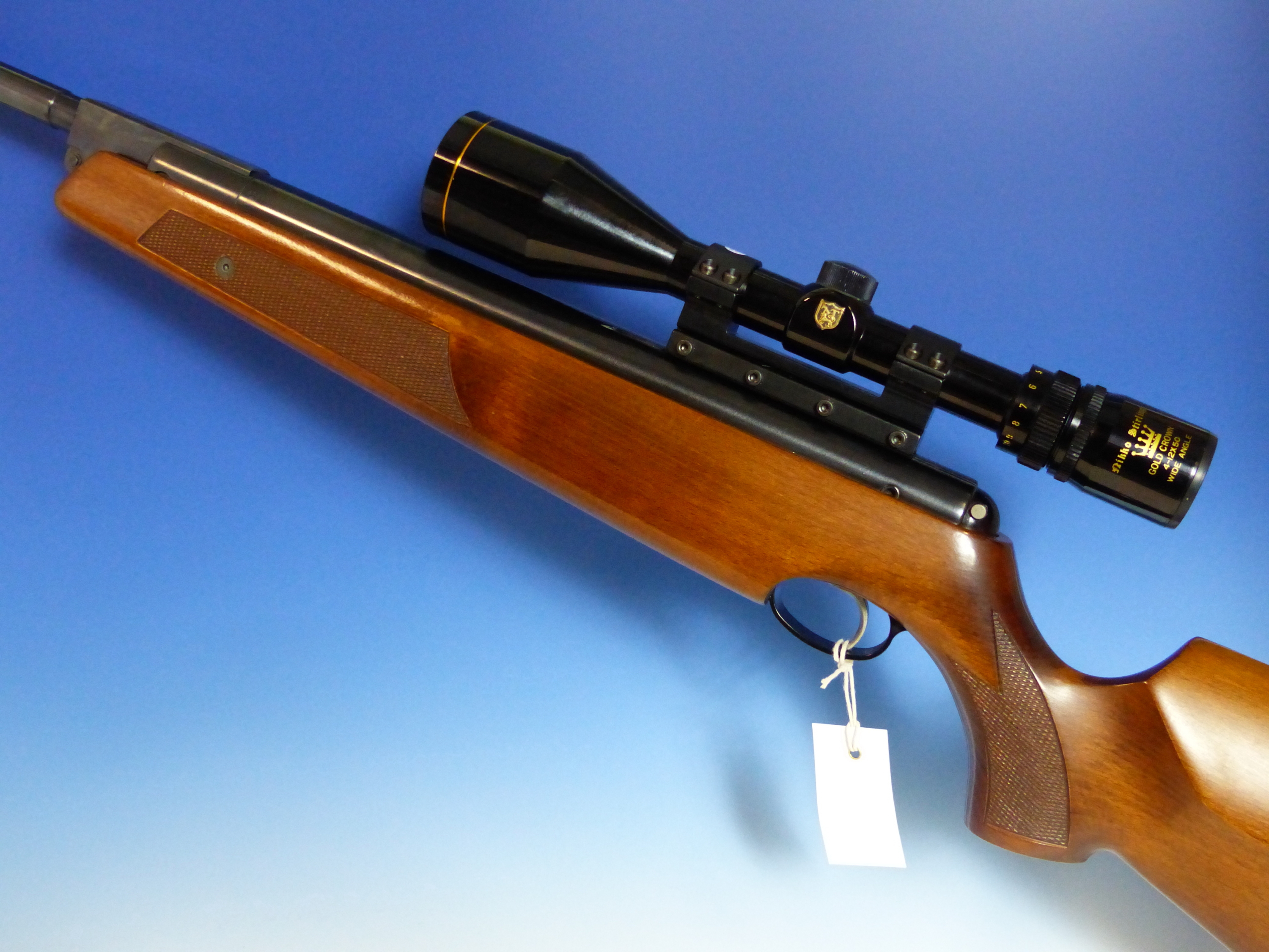 AIRARMS PRO ELITE AIR RIFLE 0.177 SERIAL No.15583V-MACH VENOM TUNED V-GLIDE CONVERSION WITH SCOPE,