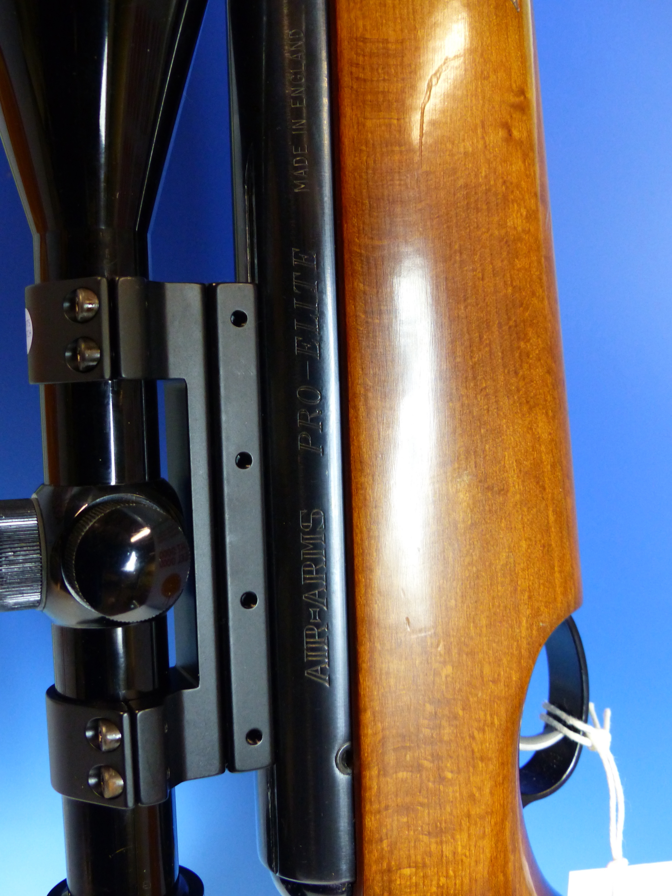 AIRARMS PRO ELITE AIR RIFLE 0.177 SERIAL No.15583V-MACH VENOM TUNED V-GLIDE CONVERSION WITH SCOPE, - Image 6 of 9