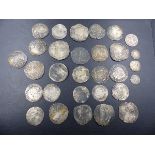 COINS. A COLLECTION OF THIRTY EARLY SILVER COINS, 16th - 18th.C. (30)