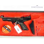 WEBLEY HURRICANE AIR PISTOL 0.22 IN ORIGINAL BOX.