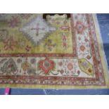 AN ORIENTAL CARPET OF NORTHWEST PERSIAN DESIGN. 430 x 388cms.