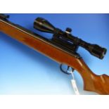 DIANA 460 AIR RIFLE 0.22 SERIAL No.1369617 WITH BSA SCOPE 4 x 40 AND SLIP.