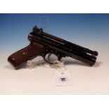 WEBLEY PREMIER AIR PISTOL 0.22 SERIAL No.2065.