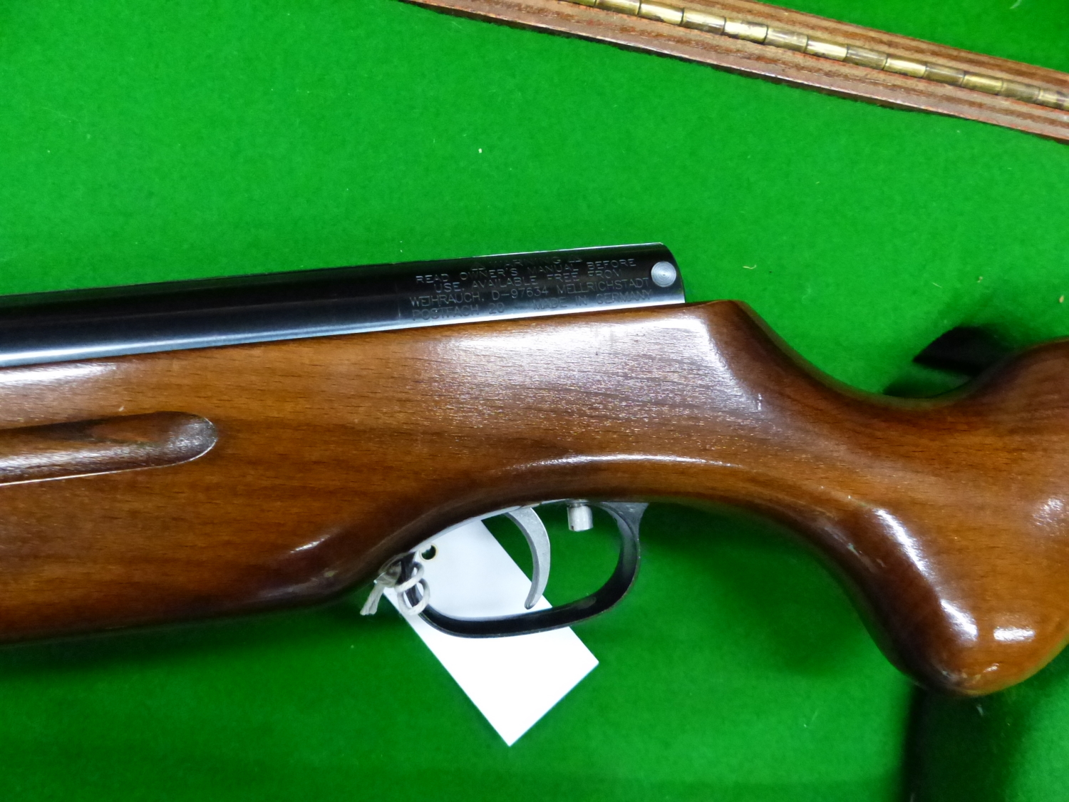 WEIHRAUCH HW35K AIR RIFLE 0.22 SERIAL No.1683149 WITH WOODEN BOX. - Image 7 of 9