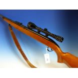 BSA FIELD ARMS, CETENARY 1982 1/1000 AIR RIFLE 0.177 SERIAL No.CO215 WITH LEATHER CASE, STRAP AND