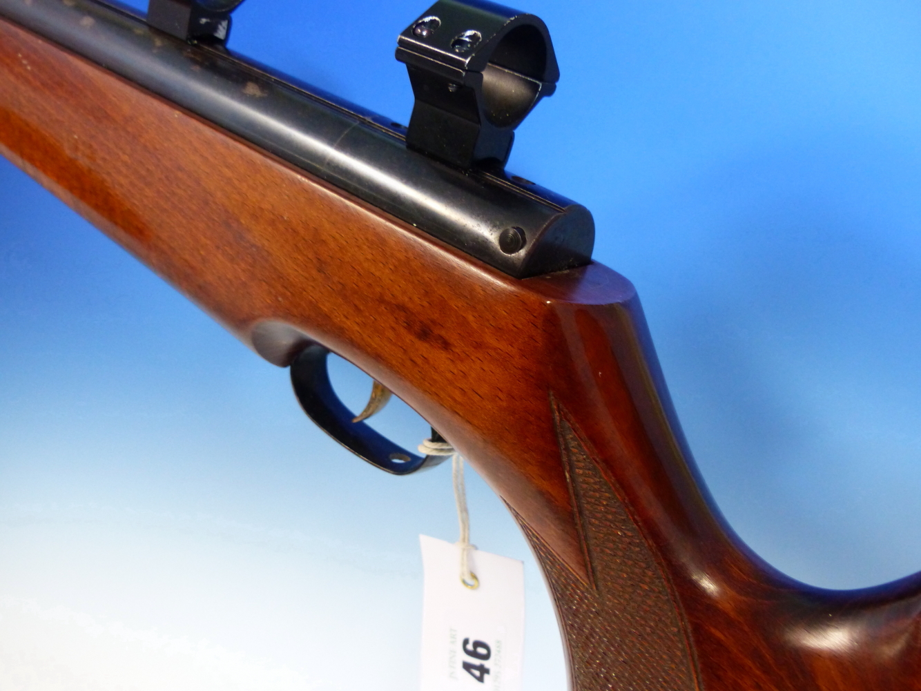 WEIHRAUCH HW97K AIR RIFLE 0.177 SERIAL No.1508055 WITH TELESCOPIC SIGHT MOUNTS AND SLIP. - Image 3 of 9