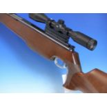 DIANA MODEL 52 AIR RIFLE 0.177 SERIAL No.910480 WITH SCOPE SPORTSMATCH.