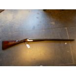 SHOTGUN, BOZARD 12G SIDE BY SIDE BOXLOCK EJECTOR. SERIAL NUMBER 8599 (ST NO. 3352) PLEASE NOTE: A