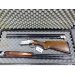 SHOTGUN RIZZINI- 12G O/U SIDEPLATED BOXLOCK- 2 SETS- 28 & 26 INCH BARRELS - SERIAL no 53368 -