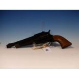 CROSSMAN 1861 SHILOH REVOLVER 0.177 SERIAL No.128138562 WITH ORIENTAL BOX.