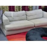 A PAIR OF LARGE TWO SEAT SOFAS BY ALIVAR. EACH APPROX. W.223cms.