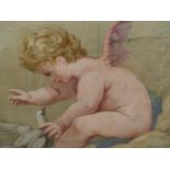 FRENCH SCHOOL c.1860-70. A SERIES OF FIVE CHERUBIC DESIGNS POSSIBLY FOR ABUSSON TAPESTRIES, GOUACHE,