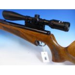 WEIHRAUCH HW99 AIR RIFLE 0.177 SERIAL No.790058 WITH NIKKO STERLING NIGHT EATER PRX 4-16 x 44