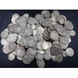 COINS. A LARGE QTY OF VICTORIAN SILVER CROWNS, HALF CROWNS, FLORINS, SHILLINGS, SIXPENCES, ETC. (