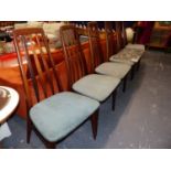 A GOOD QUALITY SET OF MID CENTURY CHAIRS BY KOEFOEDS.