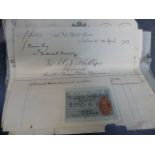 A QTY OF EPHEMERA RELATING TO THE WOODS FAMILY TO INCLUDE A LETTER FROM MARGOT FONTEYN, FAMILY