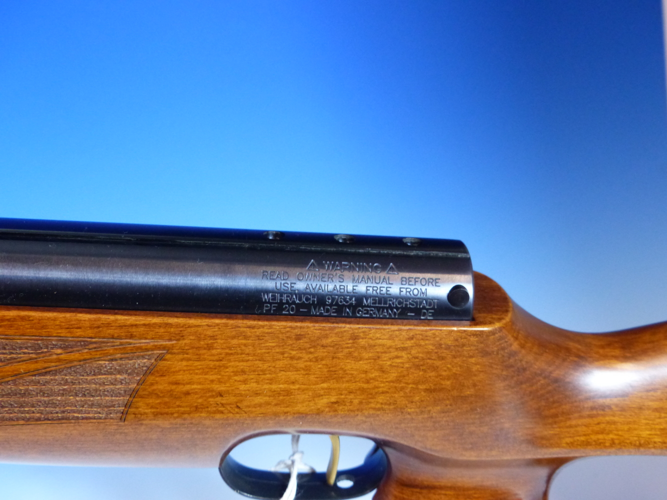 WEIHRAUCH HW97K AIR RIFLE 0.20 SERIAL No.2023380 WITH THUMBHOLE STOCK. - Image 3 of 8