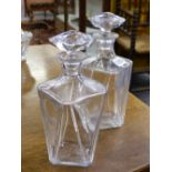 A PAIR OF BACCARAT SPIRIT DECANTERS. (2)