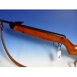 WEBLEY VULCAN AIR RIFLE 0.22 SERIAL No.882856 ( C/W 2014 PURCHASE RECEIPT) WITH LEATHER STRAP.