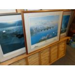 THREE LIMITED EDITION COLOUR PRINTS OF WWII AIR FORCE INTEREST, AFTER FRANK WOOTTON, THE SINKING