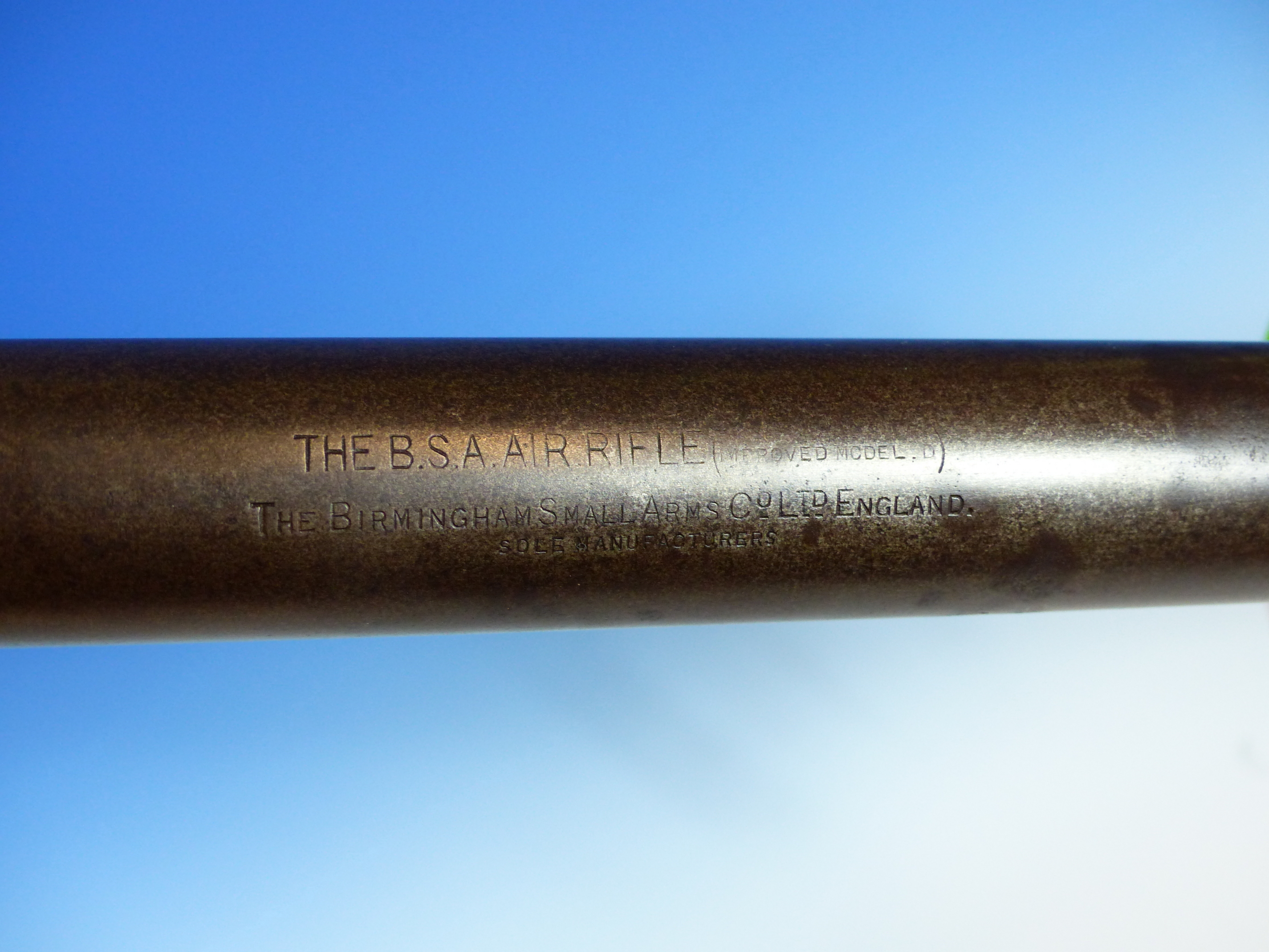 BSA MODEL D AIR RIFLE 0.177 SERIAL No.569098. - Image 6 of 6