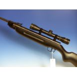 WEIHRAUCH HW50 AIR RIFLE 0.22 SERIAL No.744920 WITH 4 x 32.TELESCOPIC SIGHT