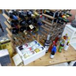A QTY OF MISCELLANEOUS WINES AND SPIRITS TO INCLUDE PORT, SHERRY, CINZANO, RICARD AND STONES