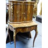 A FINE QUALITY 19th.C.ORMOLU MOUNTED LOUIS XVI STYLE MARQUETRY INLAID LADIES WRITING DESK. TWO