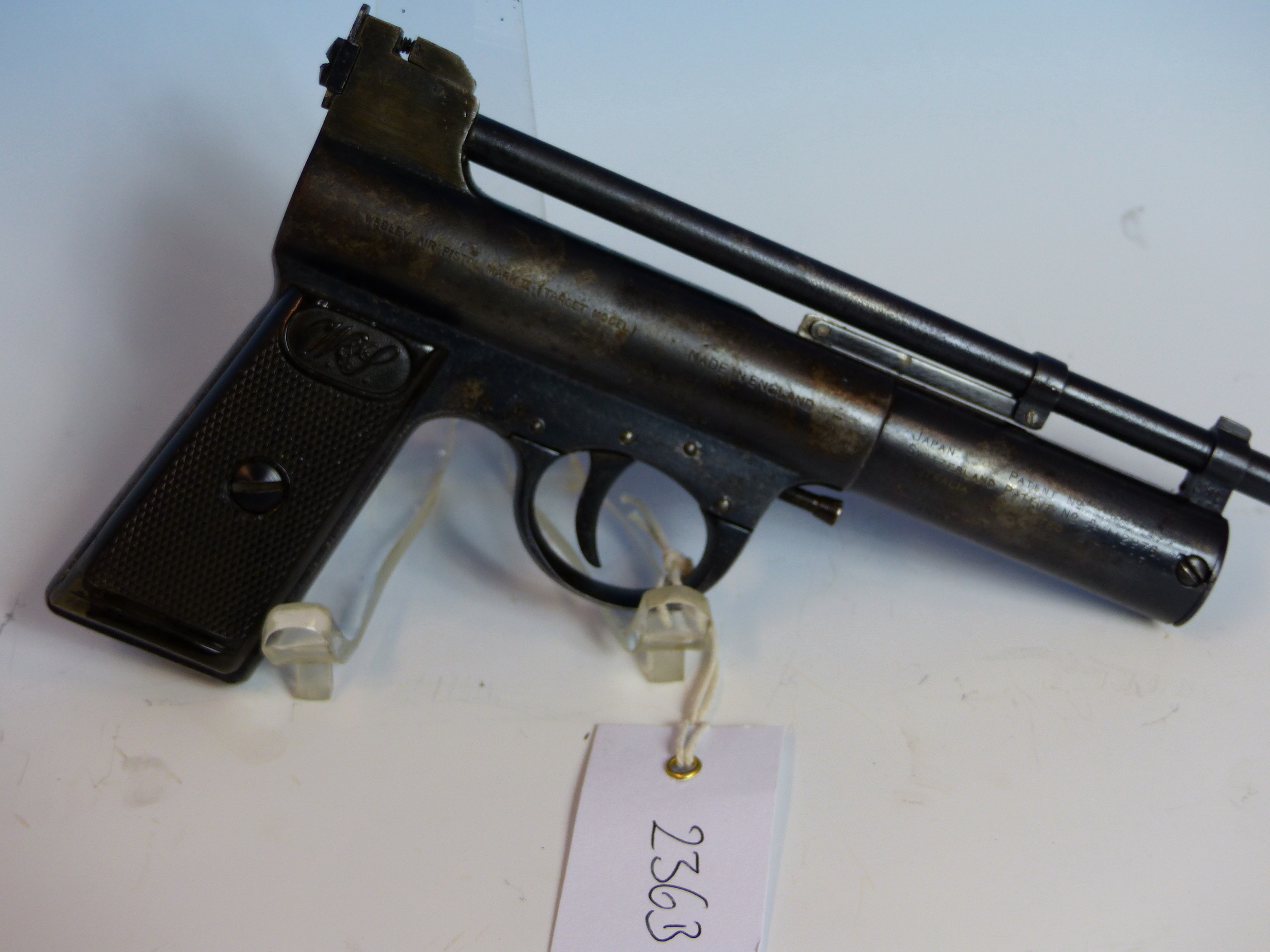 WEBLEY TARGET AIR PISTOL 0.177 SERIAL No.31802. - Image 6 of 8