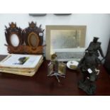 A QTY OF MILITARY EPHEMERA AND COLLECTABLES.