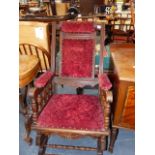 AN AMERICAN ROCKING CHAIR.