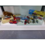 A COLLECTION OF DIE CAST TOYS TO INCLUDE CHIPPERFIELDS CIRCUS CORGI ETC.