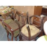 VARIOUS 19th.C.MAHOGANY DINING CHAIRS.