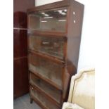 A GLOBE WERNICKE BOOKCASE.